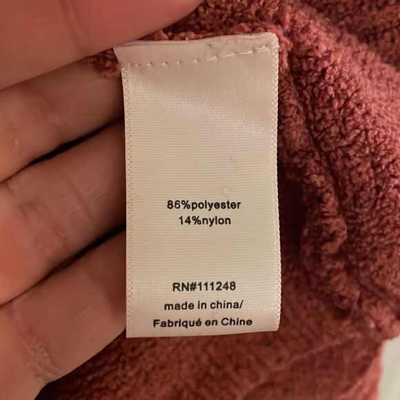 Barefoot Dreams Cozy Chic Lite Terra Cotta Open Cardigan - Picture 3 of 7